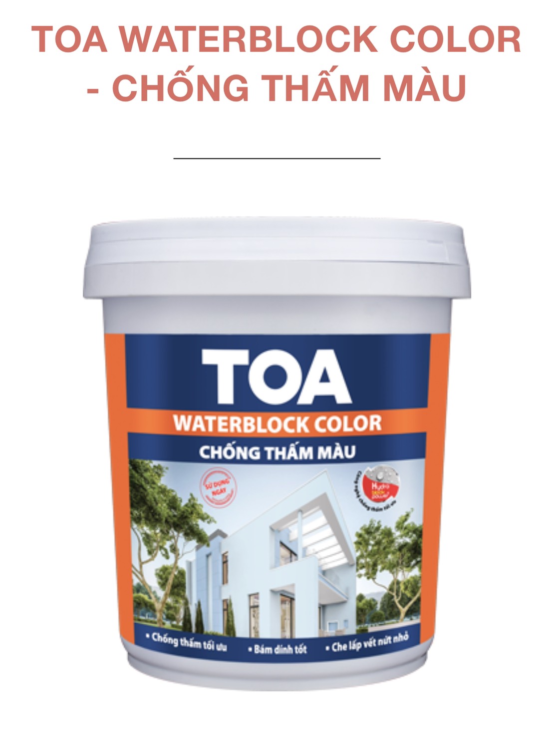 Toa waterblock color - chống thấm màu 